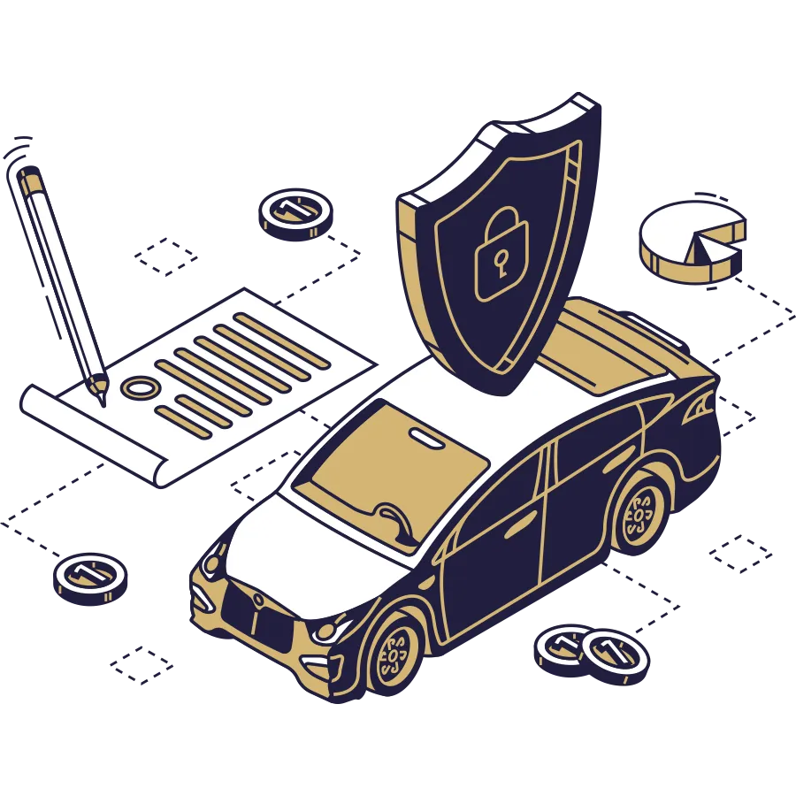 تصویر نشان دهنده مزایا و مراحل بیمه بدنه خودرو و بیمه شخص ثالث